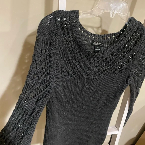 Lucky Brand Women's Black Knit Sweater- XS - Picture 3 of 4